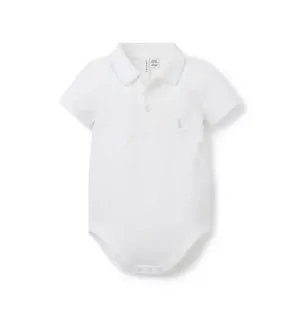 Baby Bunny Pique Polo Bodysuit