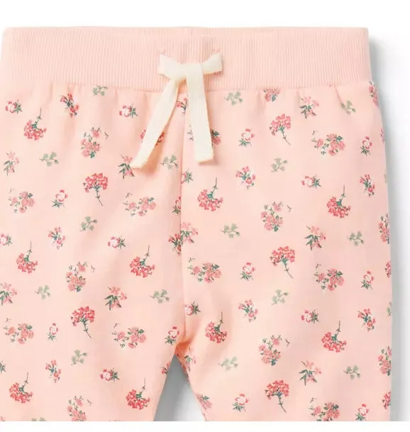 Baby Floral Jogger -  Pale Pink Floral