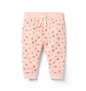 Baby Floral Jogger -  Pale Pink Floral