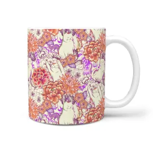 Cats and Flowers Mug