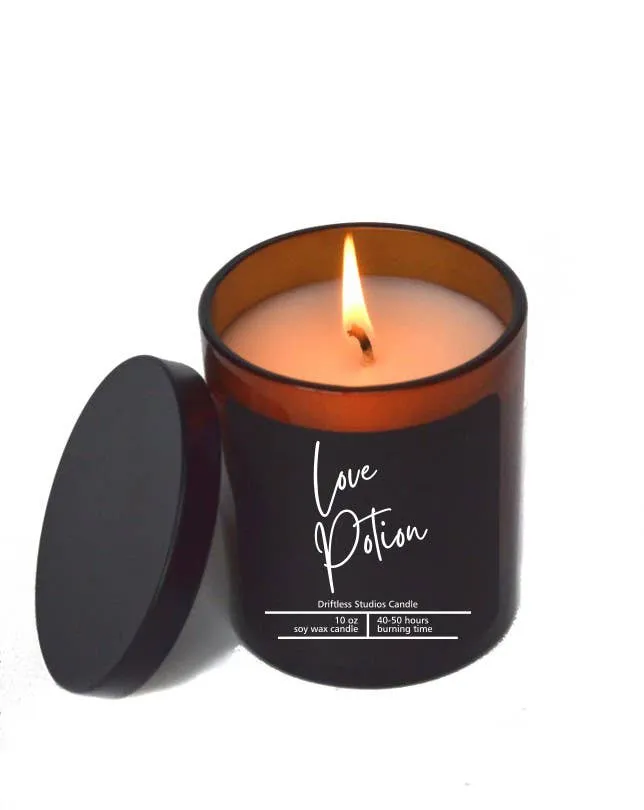 Love Potion Soy Wax Valentines Day Candle - 10 oz Candles