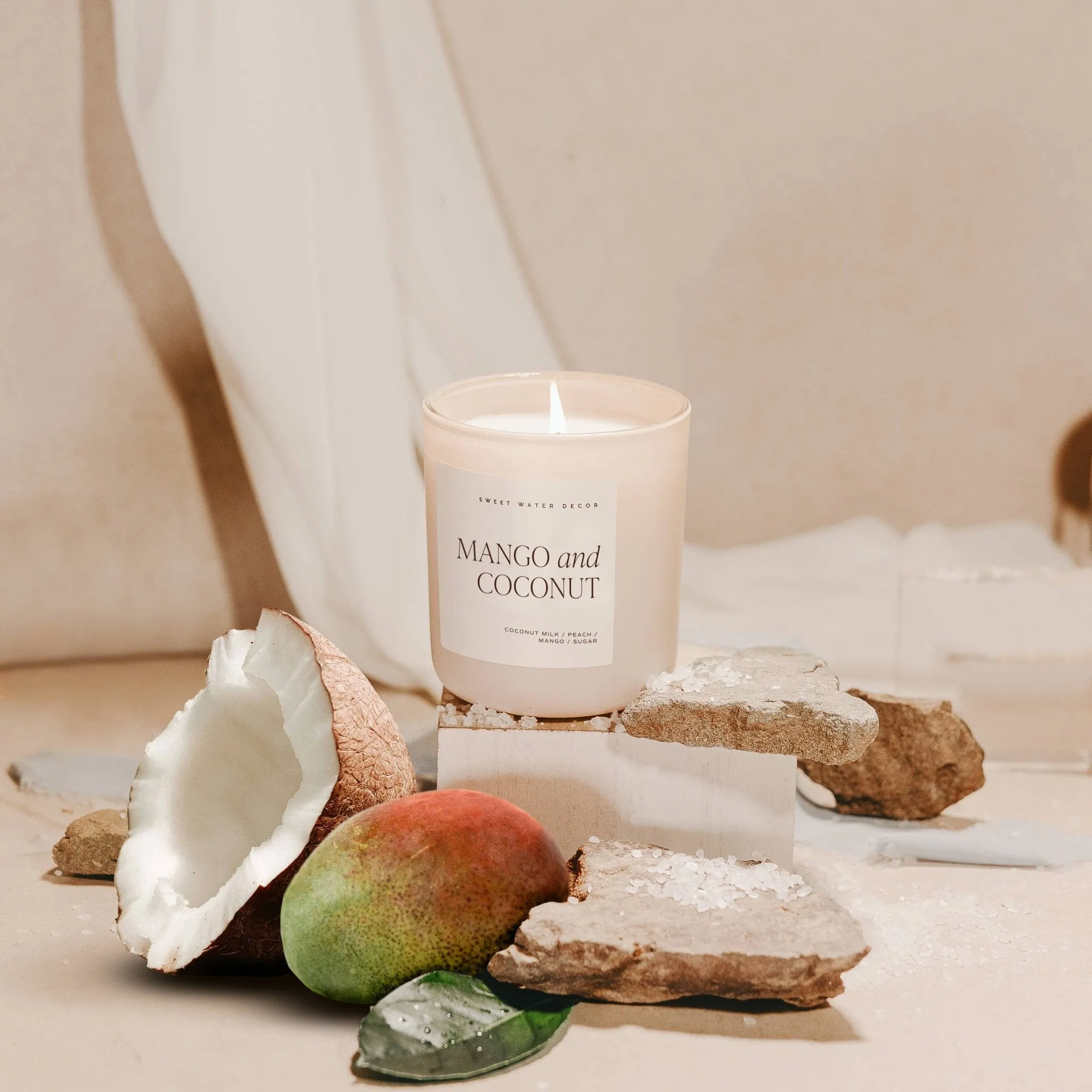 Mango and Coconut 15 oz Soy Candle