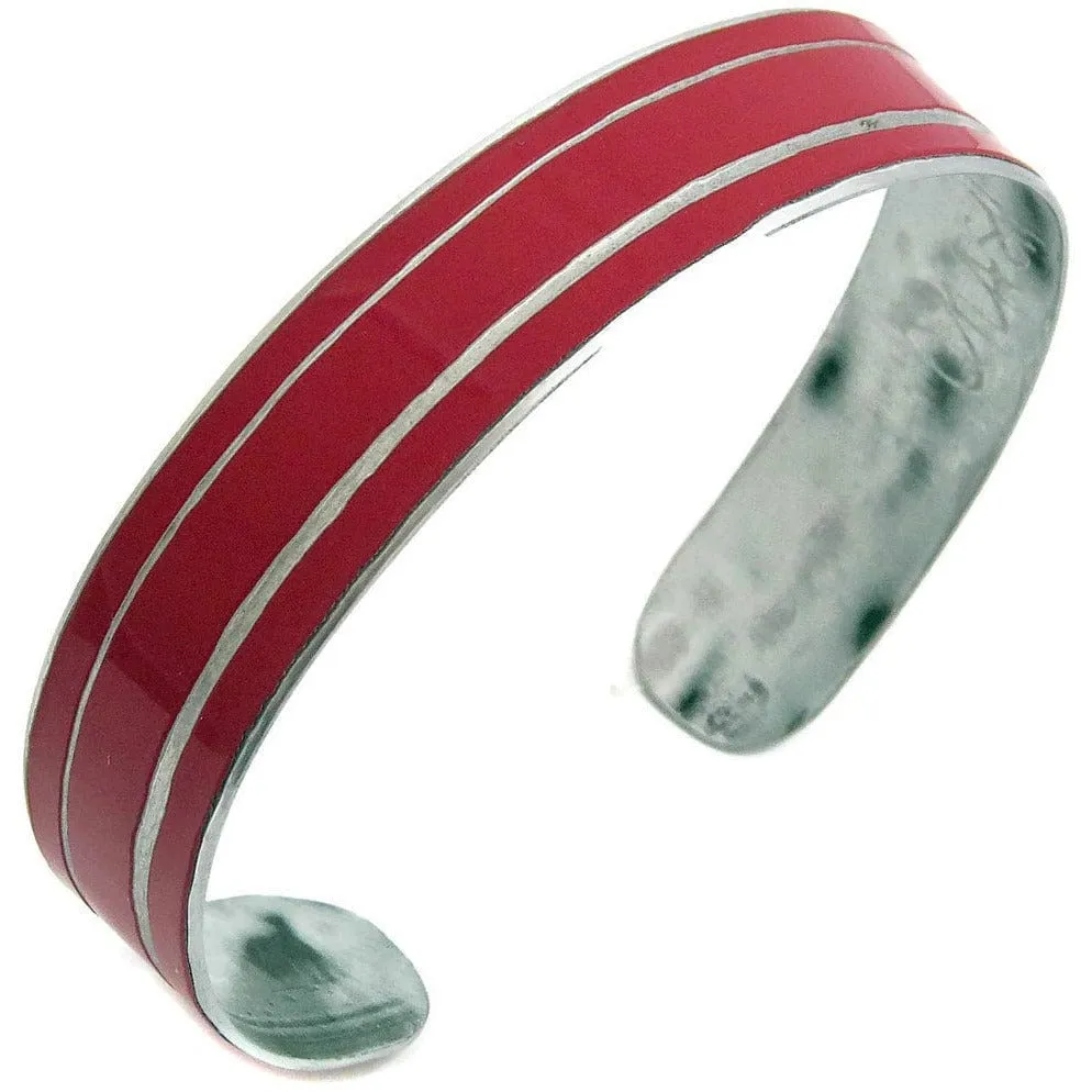 Mercedes Red Striped Cuff