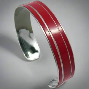 Mercedes Red Striped Cuff