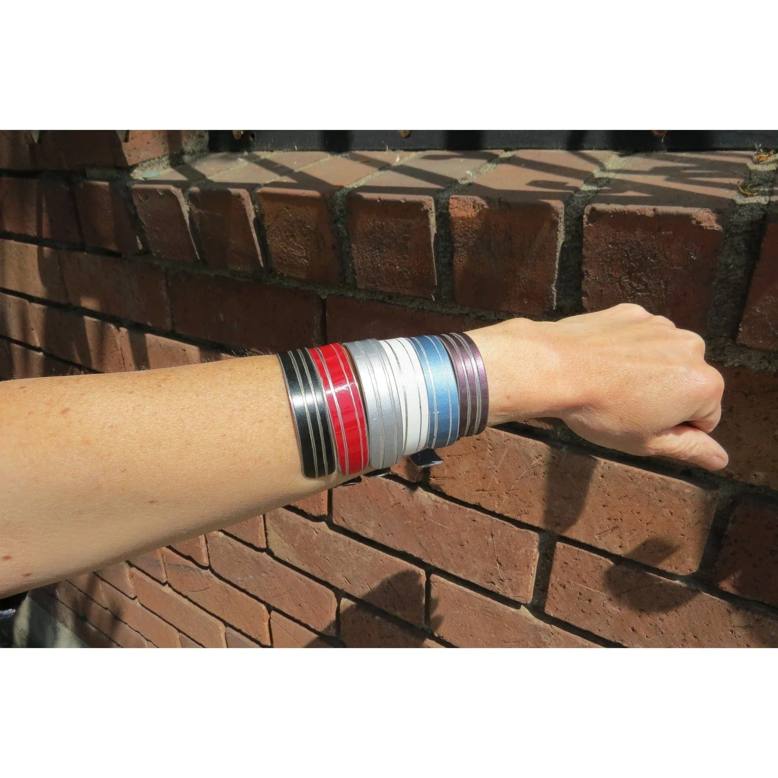 Mercedes Red Striped Cuff