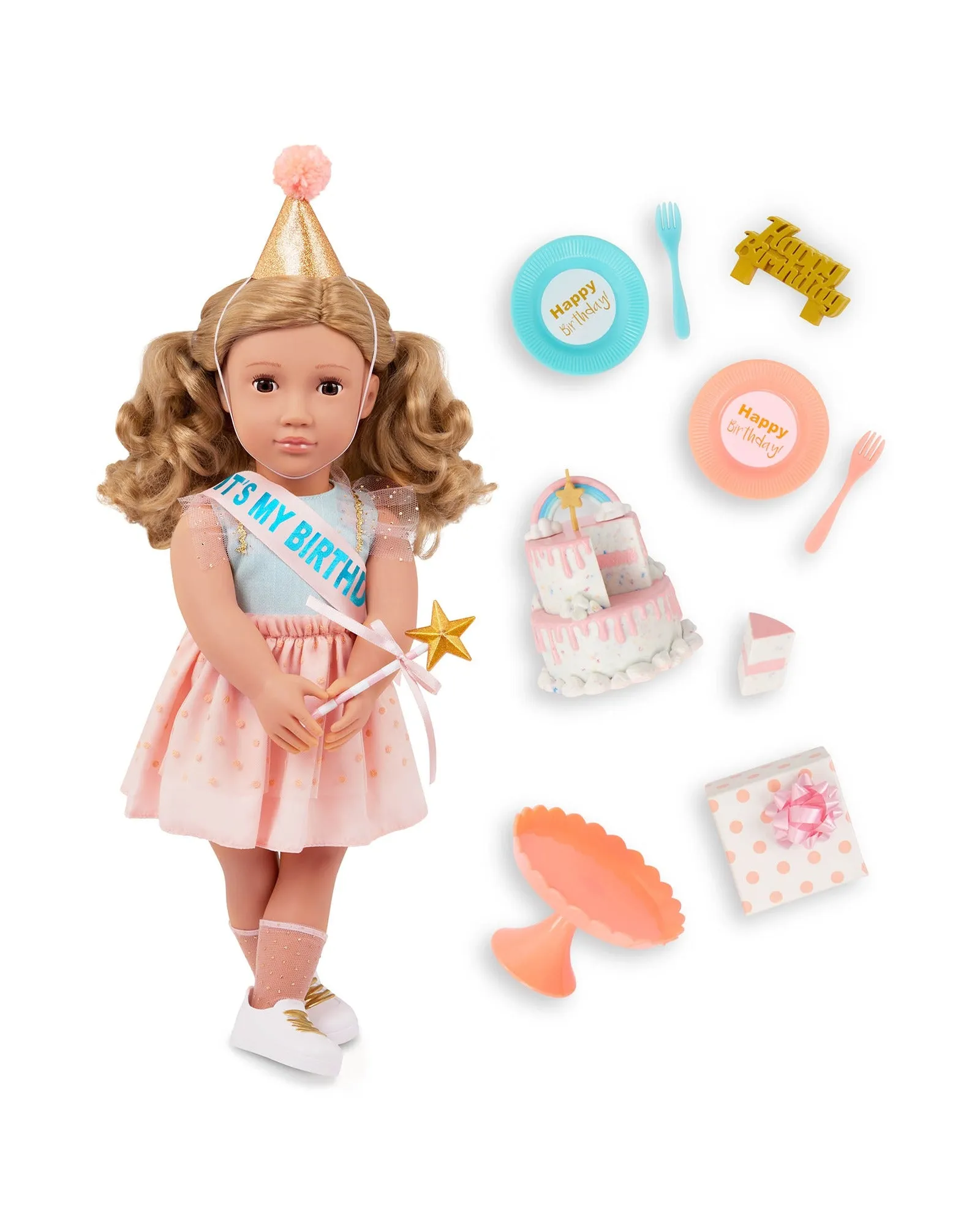 Our Generation Activity Birthday Party Doll with Acc, Romy