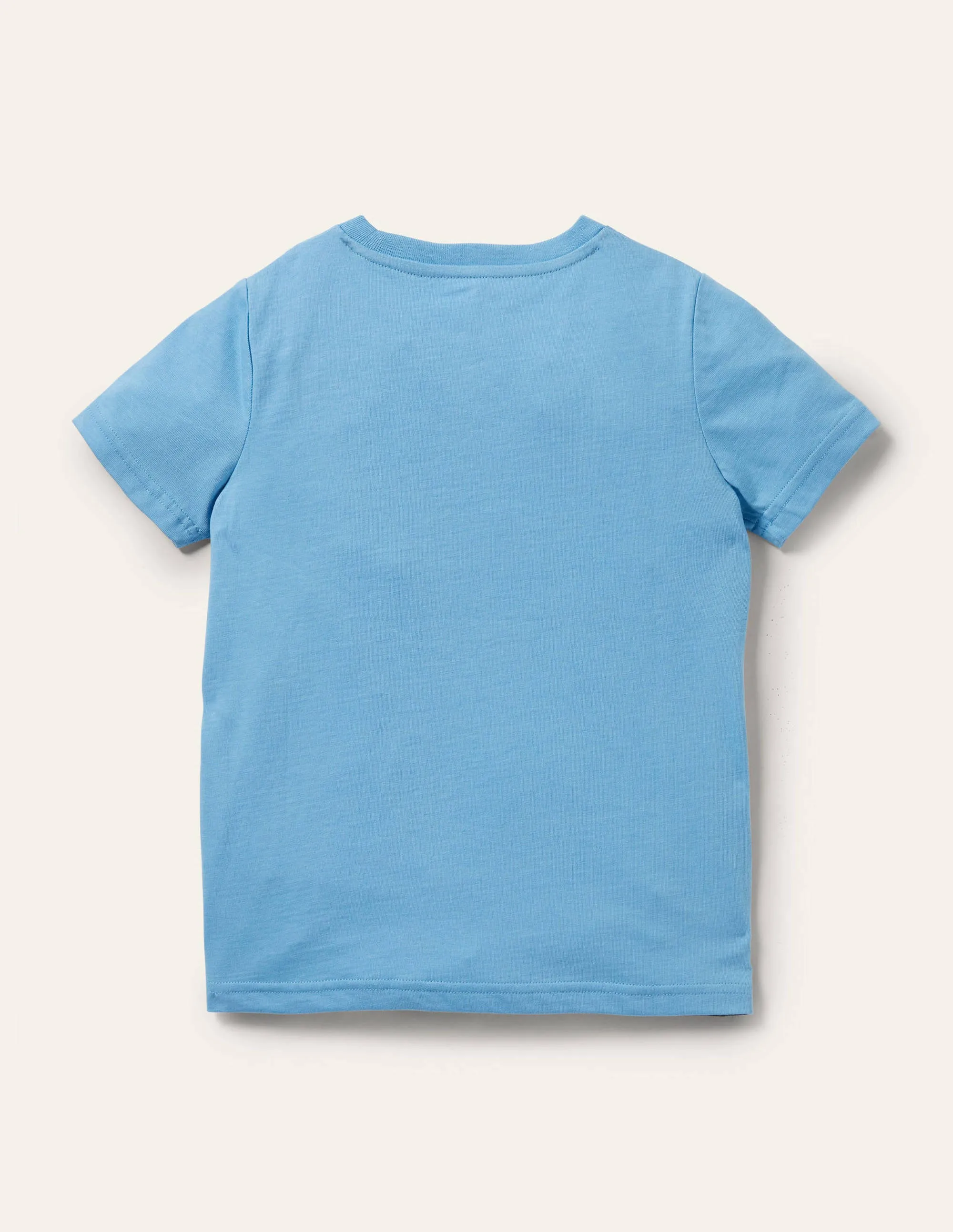 Printed History T-shirt-Surfboard Blue Viking Boat