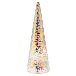 Sequin Confetti Glass Tree - 2 Sizes