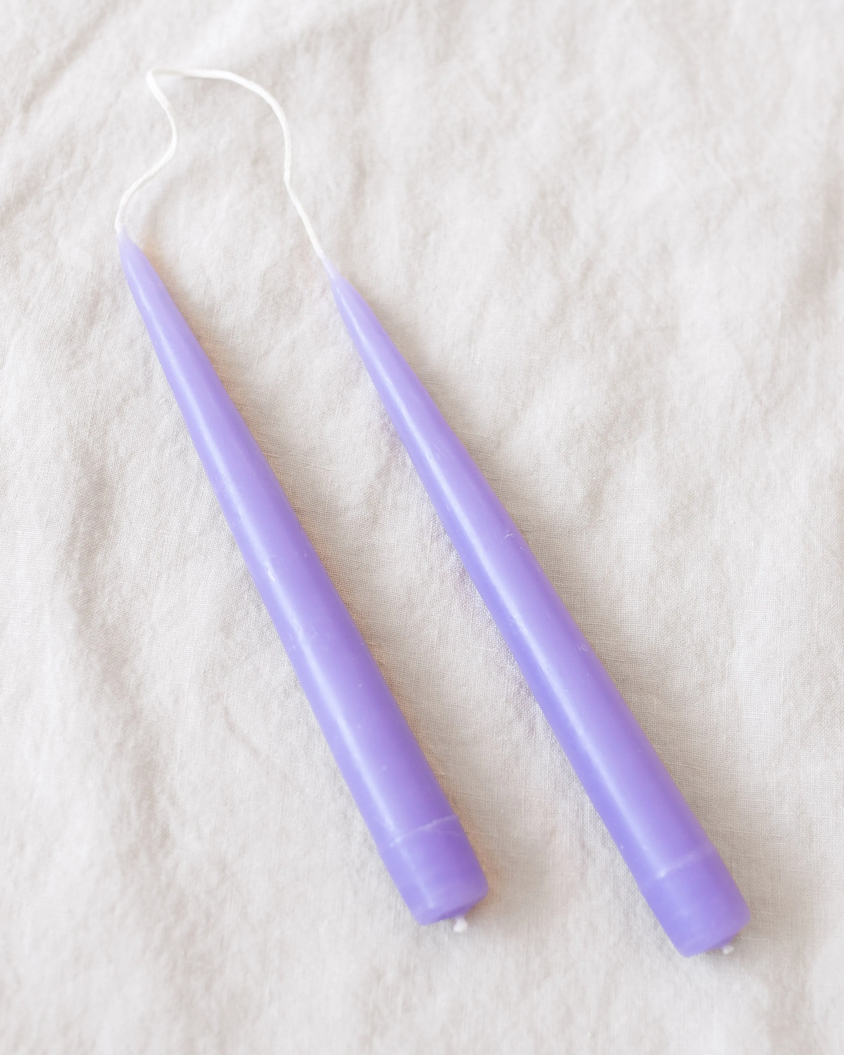 Set of 2 Taper Candles - Lavender