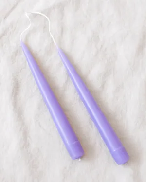 Set of 2 Taper Candles - Lavender